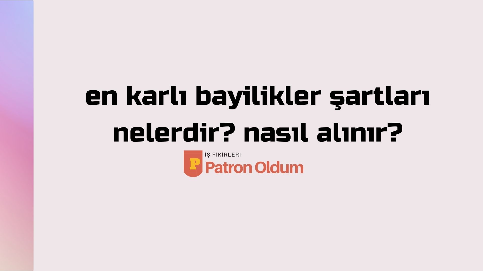 En Karlı Bayilikler Şartları Nelerdir? Nasıl Alınır?